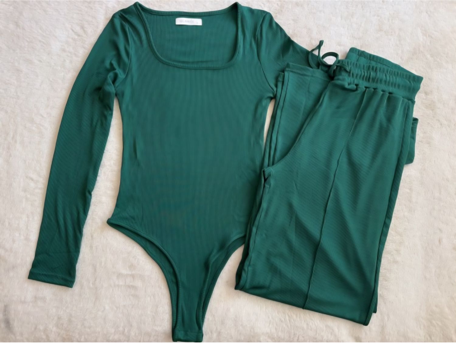 Klassy Fall Sets (long-sleeve), Size: Small, color: Dark green