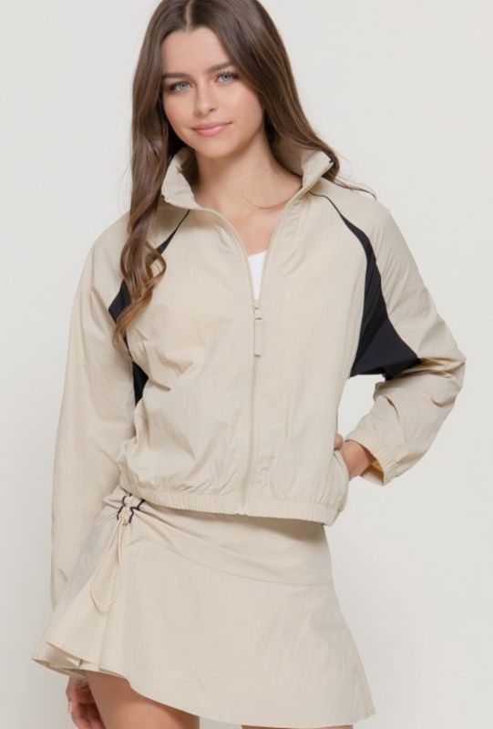 Sporty Windbreaker Set
