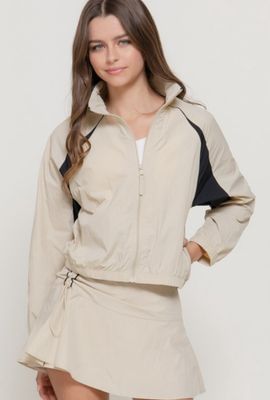 Sporty Windbreaker Set