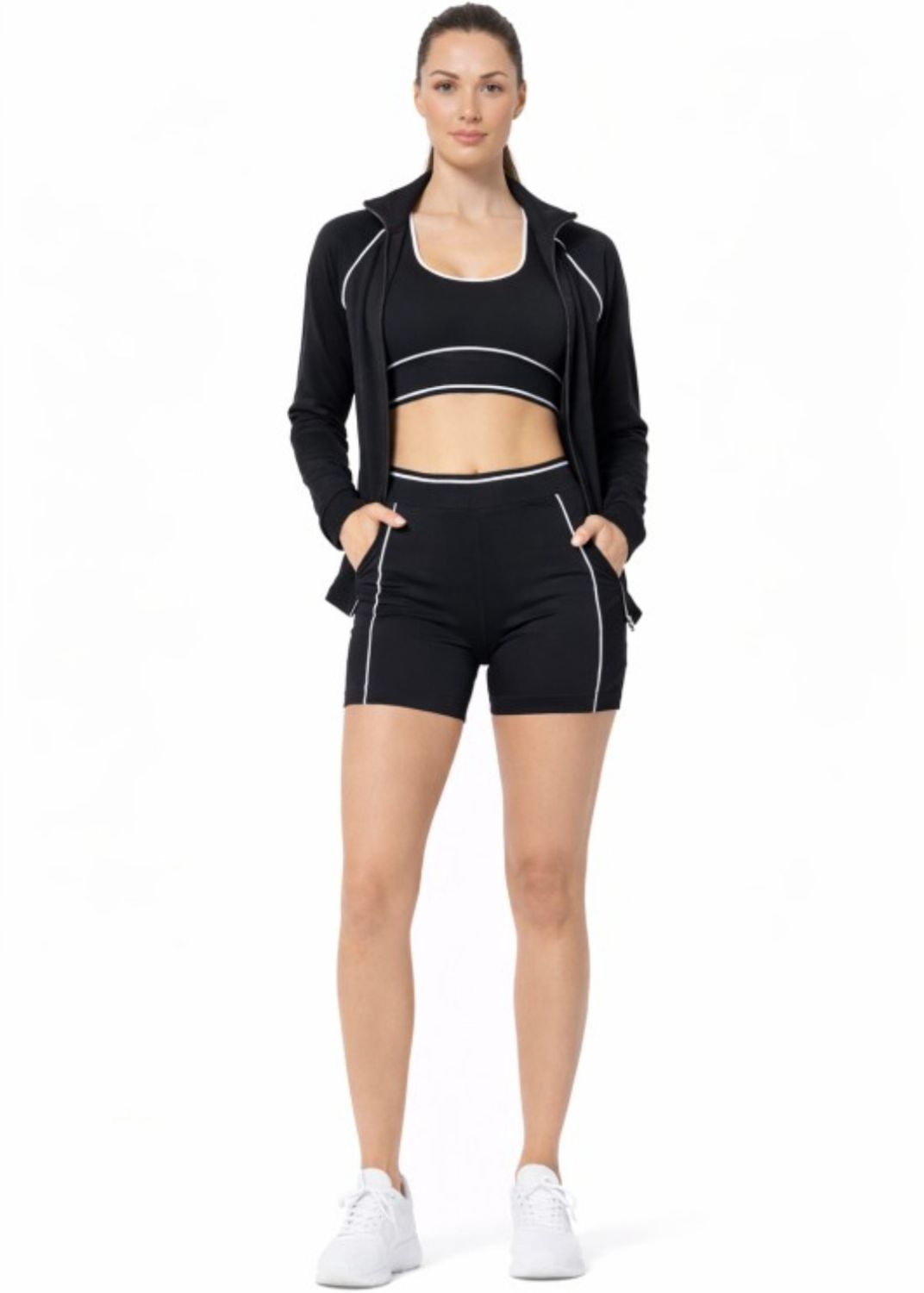 Dope Girl Biker Set, Size: Small, color: Black