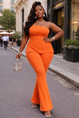 Pretty Vibes Spring Ribbed Set (Plus)