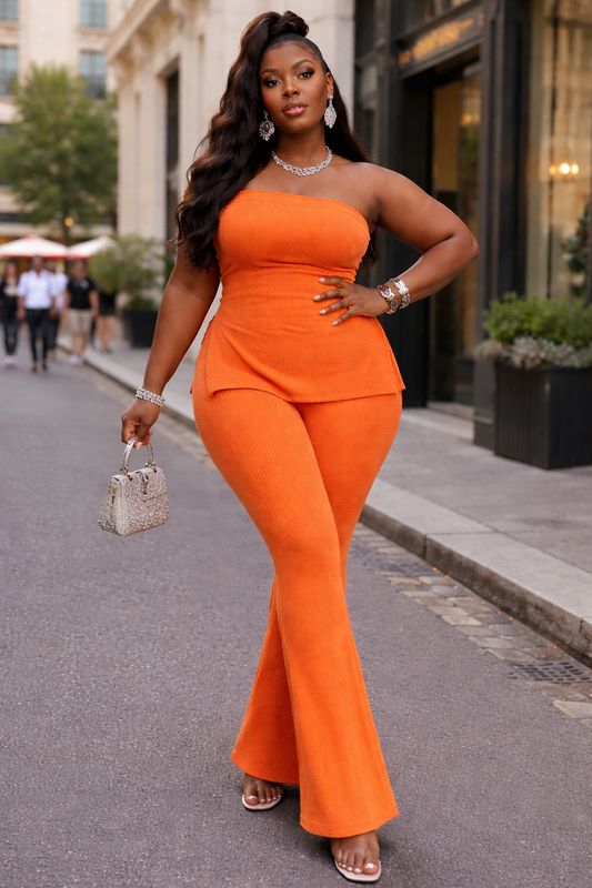 Pretty Vibes Spring Ribbed Set (Plus)