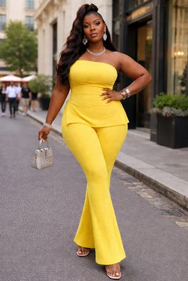 Pretty Vibes Spring Ribbed Set (Plus)