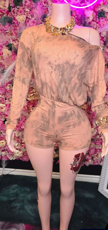 Snake-Skin Romper