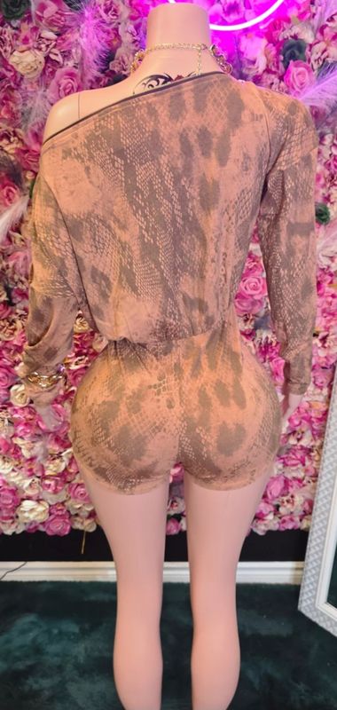 Snake-Skin Romper