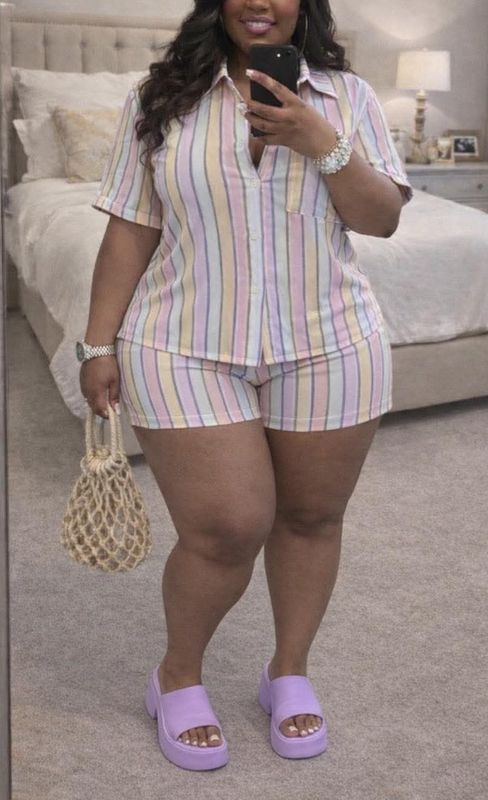 Plus Size Pastel Set