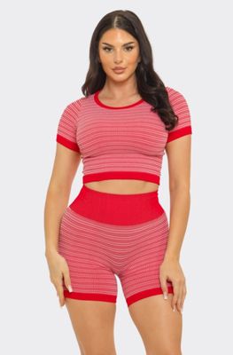 Bikershort Stripe Set