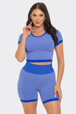 Bikershort Stripe Set