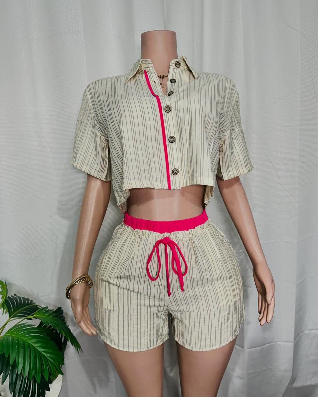 Pretty In Pink Strip Set, Size: Small