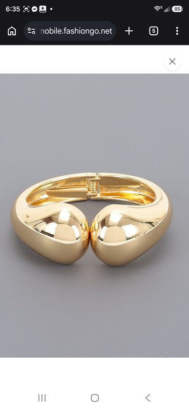 Metal Hinge Cuff Bracelet