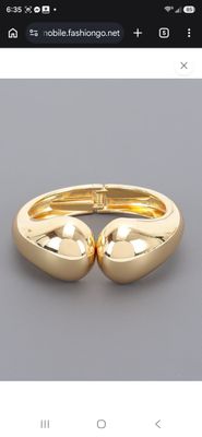 Metal Hinge Cuff Bracelet