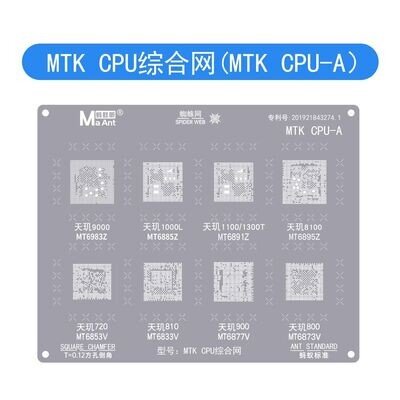 مجموعة شبلوناتMa ANT MTK CPU  A,B,C reballing stencil for