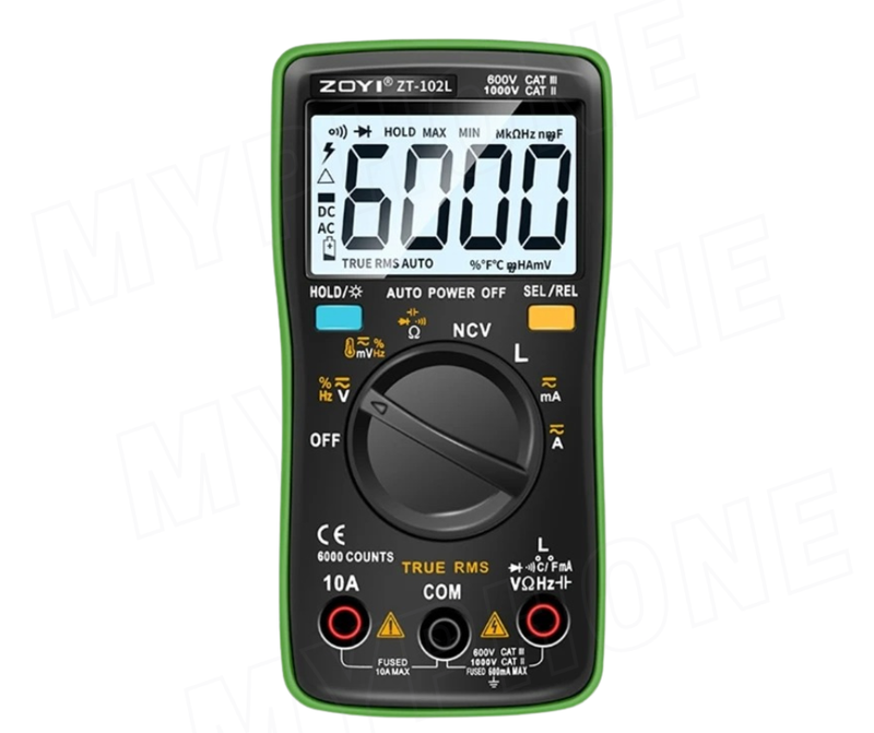 ZOYI-ZT102L مالتى ميتر ديجتال اوتو رينج