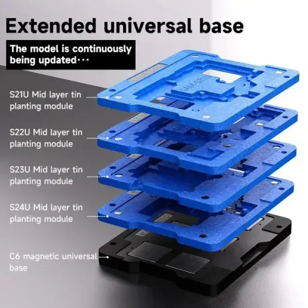 XZZ Middle layer  plants the tin  Magnetic magnetic base C6  شبلونة  بوردتين