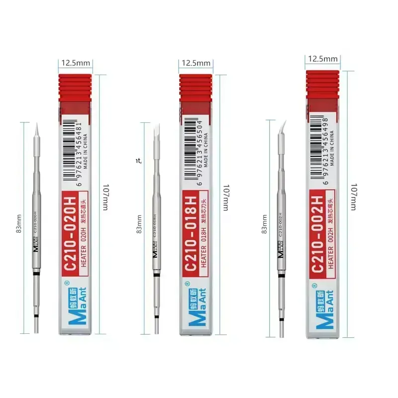MaAnt C210-002/018/020H Soldering Tips Universal T210 Soldering Station سنون كاوية MaAnt C210-002/018/020H Soldering Tips Universal T210 Soldering Station سنون كاوية
