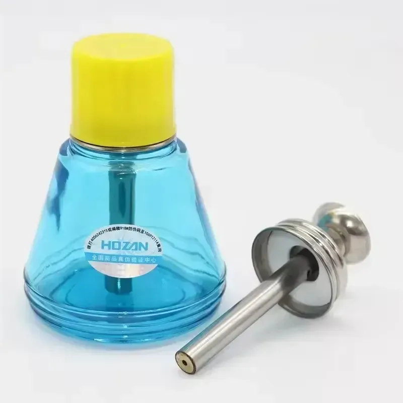 HOZAN Press Type Glass Alcohol Bottle Washing Water Empty Glass زجاجة تنر