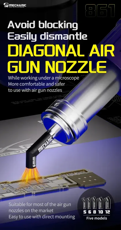 طقم نوزل هوت اير  MECHANIC