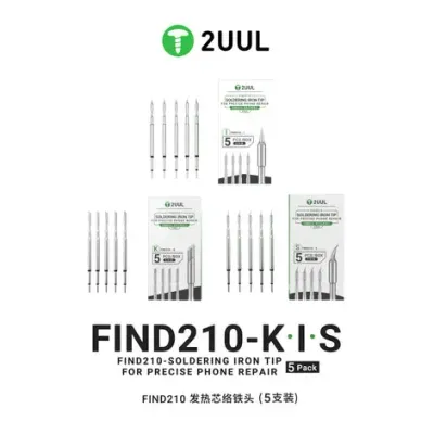 2UUL K I S Soldering Iron Tip for C210(5 Pack) سن كاوية 2UUL K I S Soldering Iron Tip for C210(5 Pack) سن كاوية