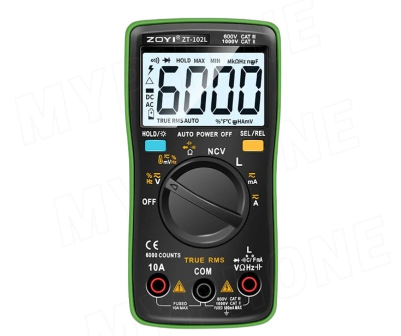 ZOYI-ZT102L مالتى ميتر ديجتال اوتو رينج