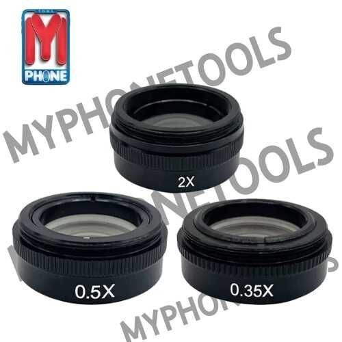مجموعة عدسات الميكروسكوب المساعدة الاحترافية (0.5X, 2X, 0.35X Barlow Lenses) مجموعة عدسات الميكروسكوب المساعدة الاحترافية (0.5X, 2X, 0.35X Barlow Lenses)
