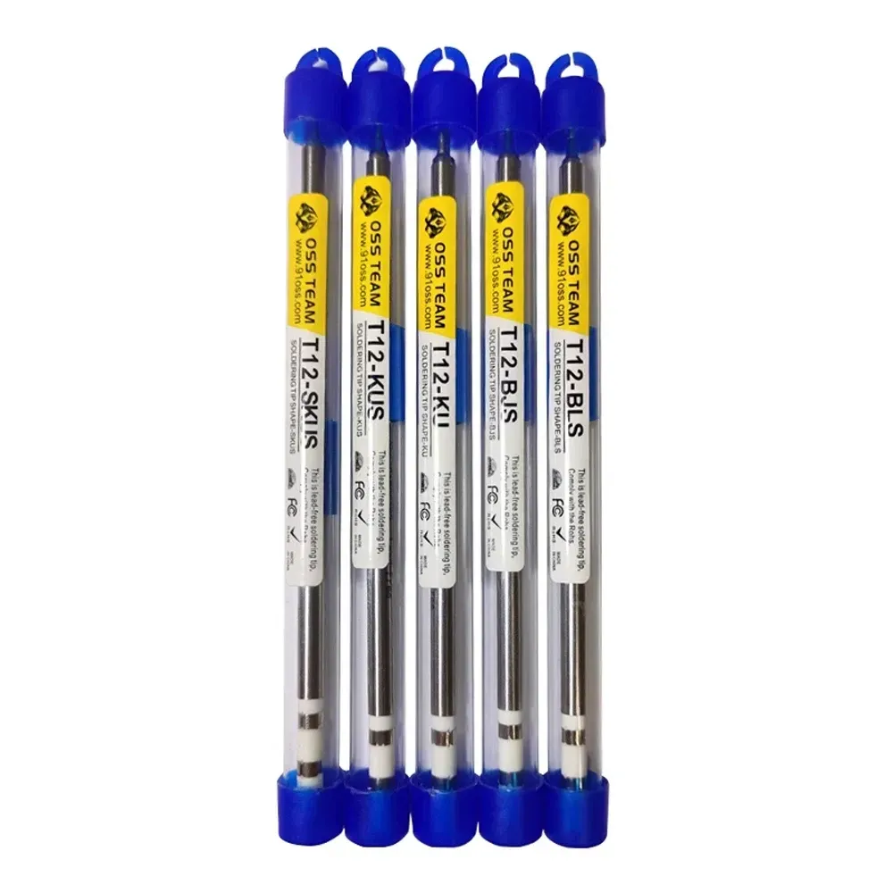 Oss T12-KU BLS BJS SKUS KUS BL IS Soldering Iron Tips for T12 Series Soldering Station سنون
