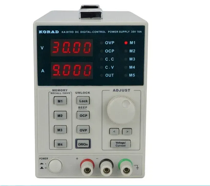 باور سبلاي برمجي احترافي KA3010D (0-30 فولت / 0-10 أمبير) الأصلي باور سبلاي برمجي احترافي KA3010D (0-30 فولت / 0-10 أمبير) الأصلي
