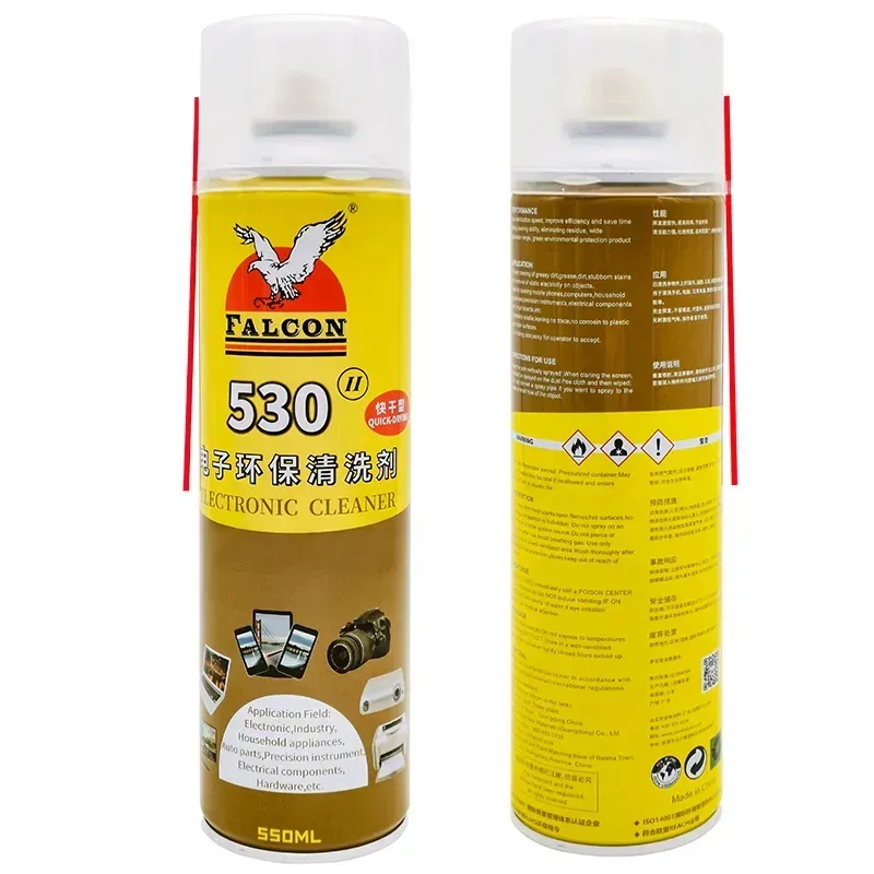 بخاخ منظف الإلكترونيات الأصلي Falcon 530 للبوردة والشاشات بخاخ منظف الإلكترونيات الأصلي Falcon 530 للبوردة والشاشات