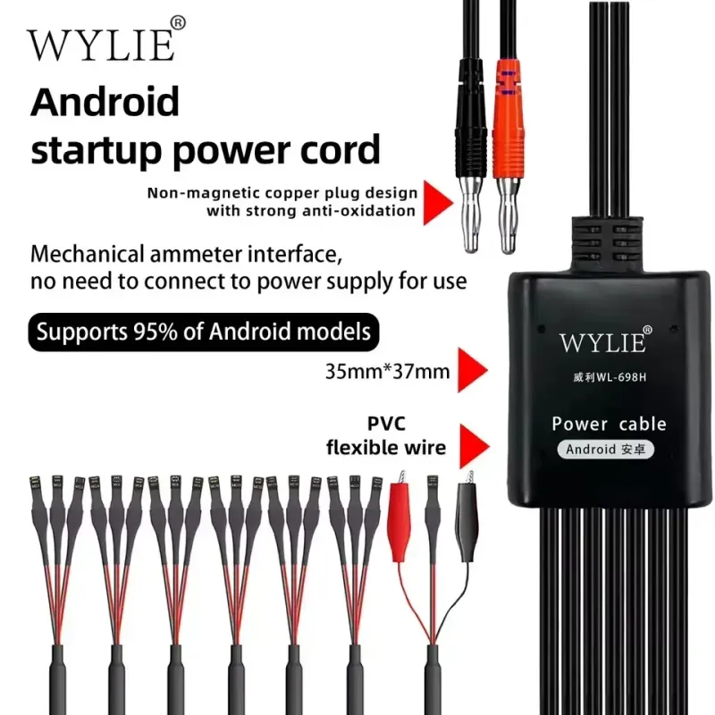 WYLIE WL-698H Android Startup Power Cable كابل باور سبلاى