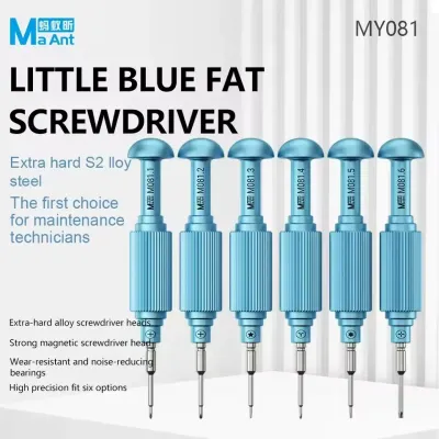 MaAnt MY-081 Little Blue Fat Screwdriver طقم مفكات 6قطع MaAnt MY-081 Little Blue Fat Screwdriver طقم مفكات 6قطع