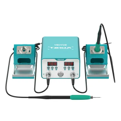 UYUE T210A 120W Dual Station Soldering كاوية لحام بدراعين UYUE T210A 120W Dual Station Soldering كاوية لحام بدراعين