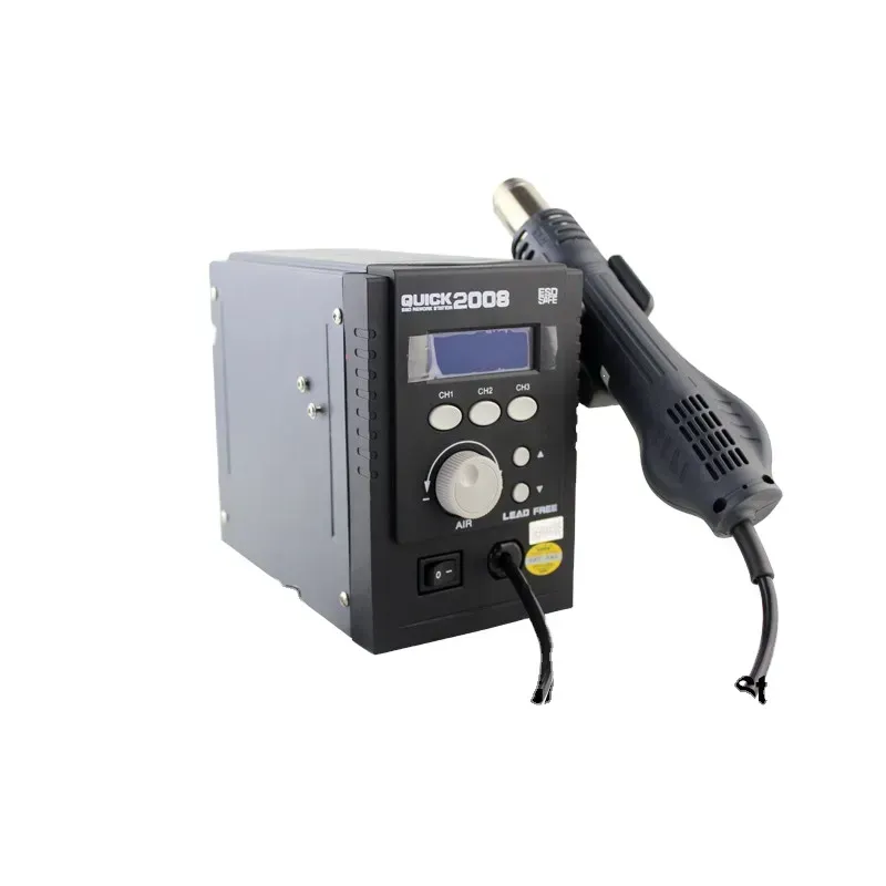 Quick 2008 Portable Intelligent Digital Smd Hot Air Gun Rework Station  هوت اير كويك