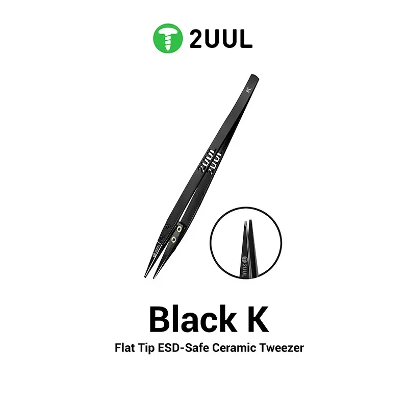 2UUL TW32 Black K Flat Tip جفت