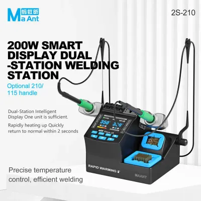 MaAnt C210 2S-210 Dual Soldering Station 200W كاوية MaAnt C210 2S-210 Dual Soldering Station 200W كاوية