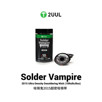 2UUL DW15 Solder Vampire Desoldering Wick 2015 10Rolls/BOX شيلد 2UUL DW15 Solder Vampire Desoldering Wick 2015 10Rolls/BOX شيلد