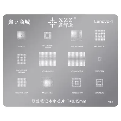شبلونة قصدير ومعالجات لابتوب لينوفو الأصلية من XZZ (Lenovo Stencil) شبلونة قصدير ومعالجات لابتوب لينوفو الأصلية من XZZ (Lenovo Stencil)