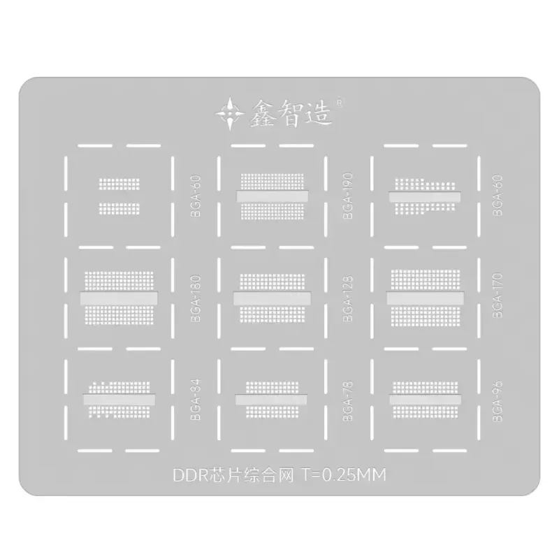 XZZ DDR BGA Reballing Stencil for شبلونة