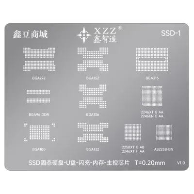 شبلونة شرائح التخزين والذاكرة والشبكات XZZ SSD1 الأصلية (NAND, DDR, Network) شبلونة شرائح التخزين والذاكرة والشبكات XZZ SSD1 الأصلية (NAND, DDR, Network)