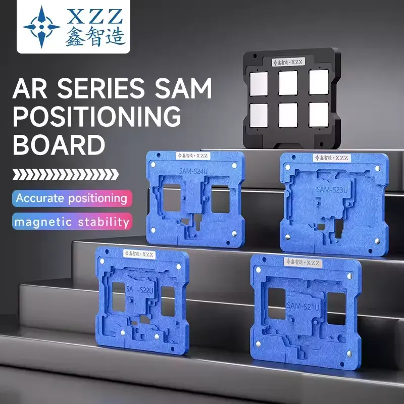 XZZ BGA Stencil Kit for Samsung S20/S21/S22/S23/S24 Ultra Motherboard Middle Layerطقم شبلونات بوردتين سامسونج كامل