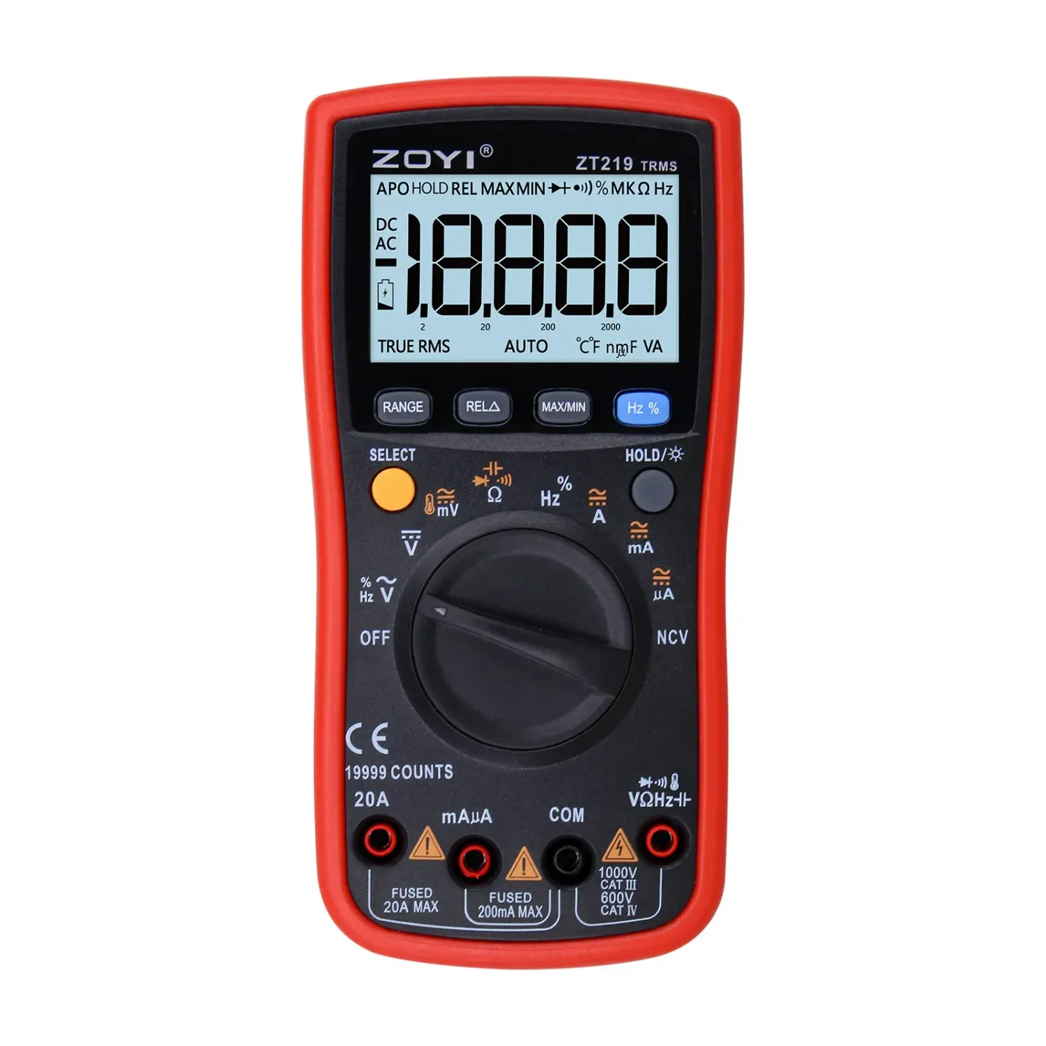 Multimeter ZOYI ZT-219 Auto and Manual Range Accuracy 19999 Counts Portable Digital  مالتيميتر اوتو رينج