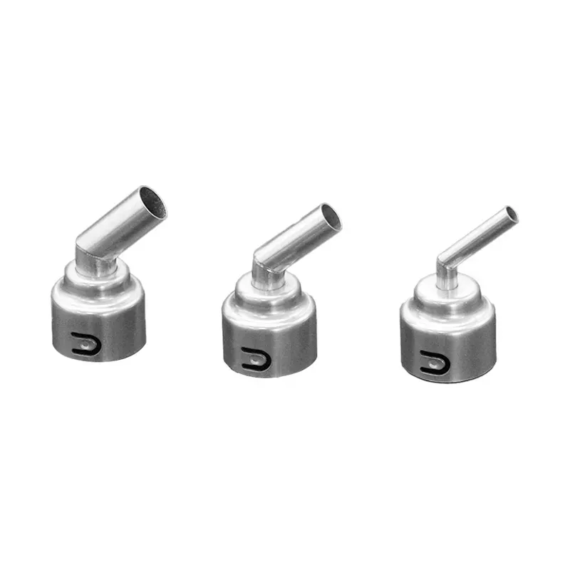 For 8650/ 8630/8610DX-PRO Hot Air Soldering Station 45 Degree Curved Nozzle 5Mm/8Mm/10Mm طقم نوزل 3 قطع