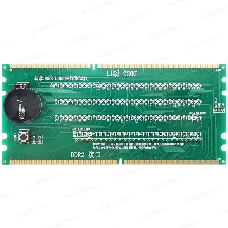 Desktop PC Motherboard  /DDR2 /DDR3/DDR4/ DDR5 RAM Memory Slot /LED Diagnostic Analyzer Tester Card اداة اختبار الرام على المازربورد
