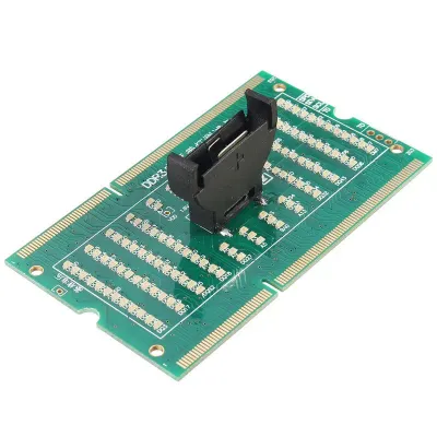 RAM Memory Slot Tester Card PCB Notebook Diagnostic Tester Card forDDR3/DDR4 /DDR5 Interface Motherboard with LED Indicator اداة اختبار الرام على المازربورد RAM Memory Slot Tester Card PCB Notebook Diagnostic Tester Card forDDR3/DDR4 /DDR5 Interface Motherboard with LED Indicator اداة اختبار الرام على المازربورد