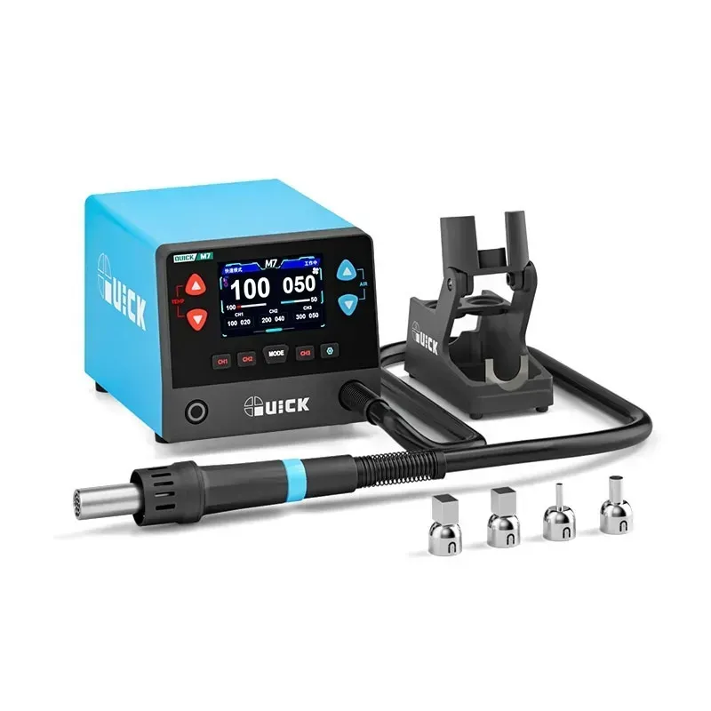 QUICK M7 Smart Lead-Free Soldering Station Intelligent Hot Air Desoldering Station for Mobile Phone Motherboard PCB Repair هوت اير