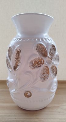 Mon Grand Vase Blanc &amp; Or
