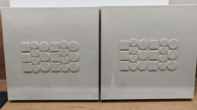 Tableau diptyque multi feutres