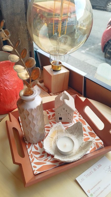 Plateau déco automnal