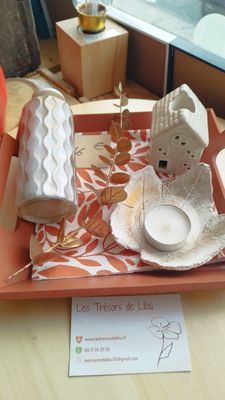 Plateau déco automnal