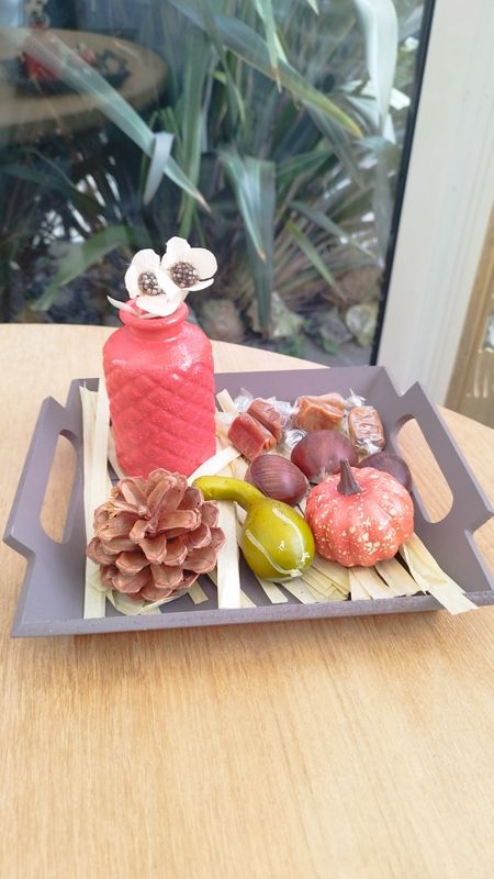 Plateau déco automnal