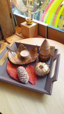 Plateau déco automnal