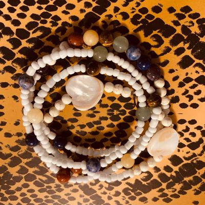 Hearts Of 7 Chakra Waist Beads